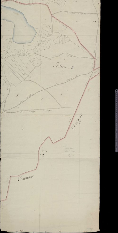 Section B (Limites de commune avec Chavagnac)