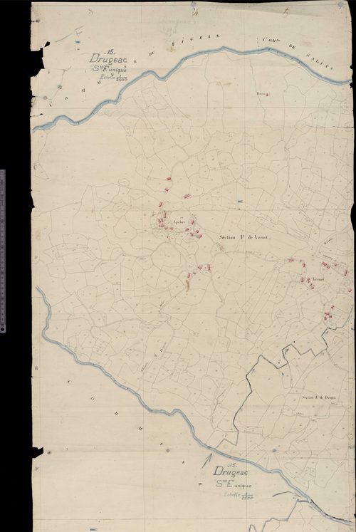 Section F dite de Vernet (Apcher, Vernet) et E dite de Drugeac