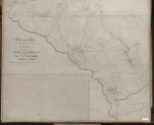 Section B1 dite de Franconeyche (partie basse du plan)