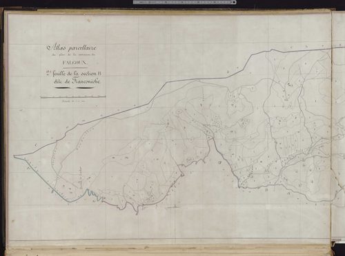 Section B2 dite de Franconeyche (partie gauche du plan)