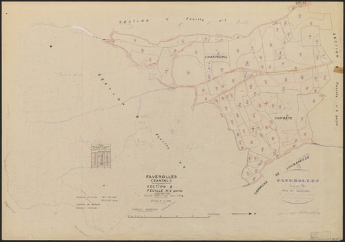 Section B : 2e feuille partie (n° 84 à 135, 190 à 241)