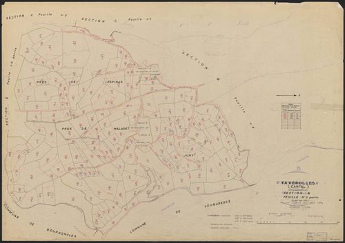Section B : 3e feuille partie (n° 269 à 331, 353 à 446, 479 à 527)