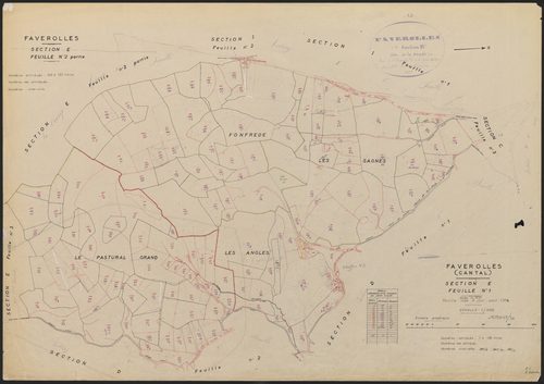 Section E : 1ère feuille et 2e feuille partie (n° 103 à 165)