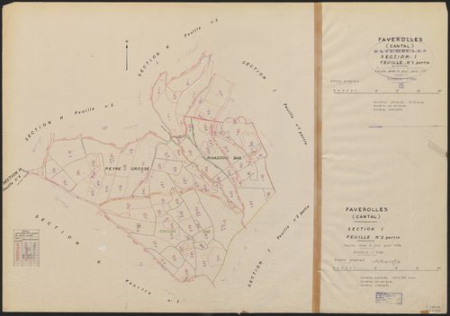 Section I : 1ère feuille partie (n° 1 à 10), 2e feuille partie (147 à 235)