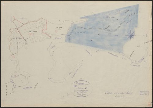 Section A : 1ère feuille partie (n° 54 à 58), 2e feuille partie (n° 117 à 131), 3e feuille (n° 323 à 340)