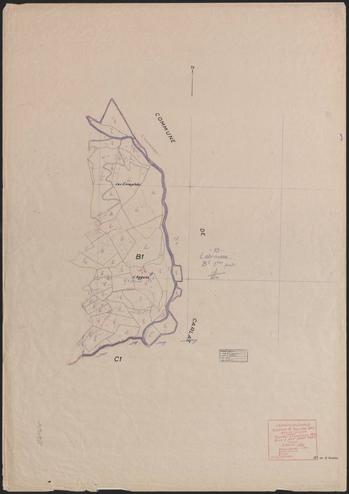 Section B dite de Lescure : 1ère feuille partie (n° 92 à 143)