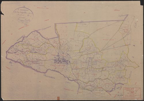Section A dite du bourg : 2e feuille partie (n° 104 à 282, 452 à 458)