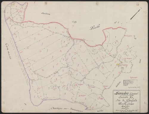 Section AC dite de Cheylade : levé n° 1