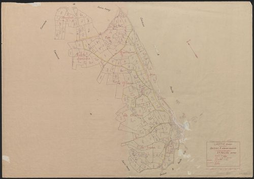 Section A dite de Labastide : 1ère feuille partie (n° 1 à 86, 138 à 232)