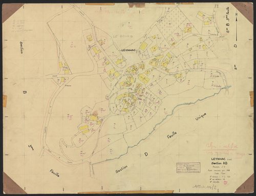 Section AB : planchette n° 1 (le bourg)