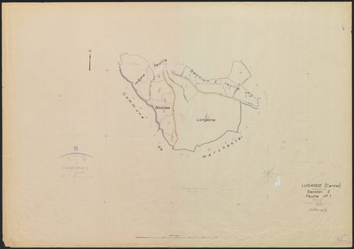 Section E : 1ère feuille partie (n° 76 à 84) et 2e feuille (n° 57, 331 à 332)