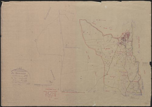 Section C dite du Fayet : 3e feuille partie (n° 292 à 391 et 482 à 502)