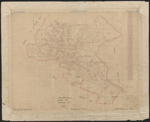 Section AB : planchette n° 1