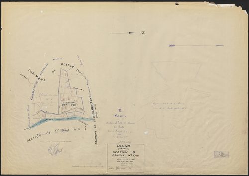 Section B : feuille 1 partie (n° 1 à 17)
