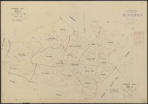 Section A : 1ère feuille partie (n° 8 à 69), 2e feuille partie