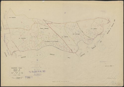 Section B : 2e feuille partie (n° 96 à 127) et 3e feuille partie (n° 229 à 291)