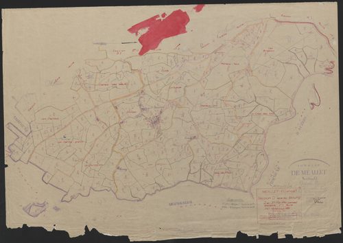 Section D dite du bourg : 2e feuille partie (n° 204 à 440) et 3e feuille partie (506 à 569)