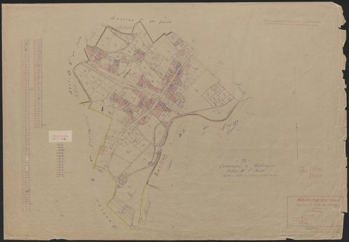 Section E dite du bourg : 1ère feuille partie (n° 1 à 153, 211 à 299)