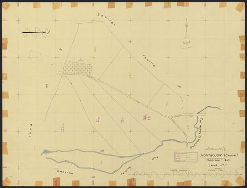 Section AB : levé n° 1