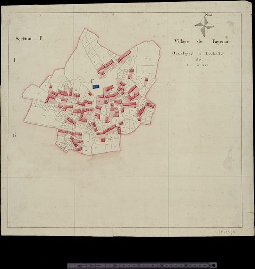 Plan : village de Tagenac (section F)