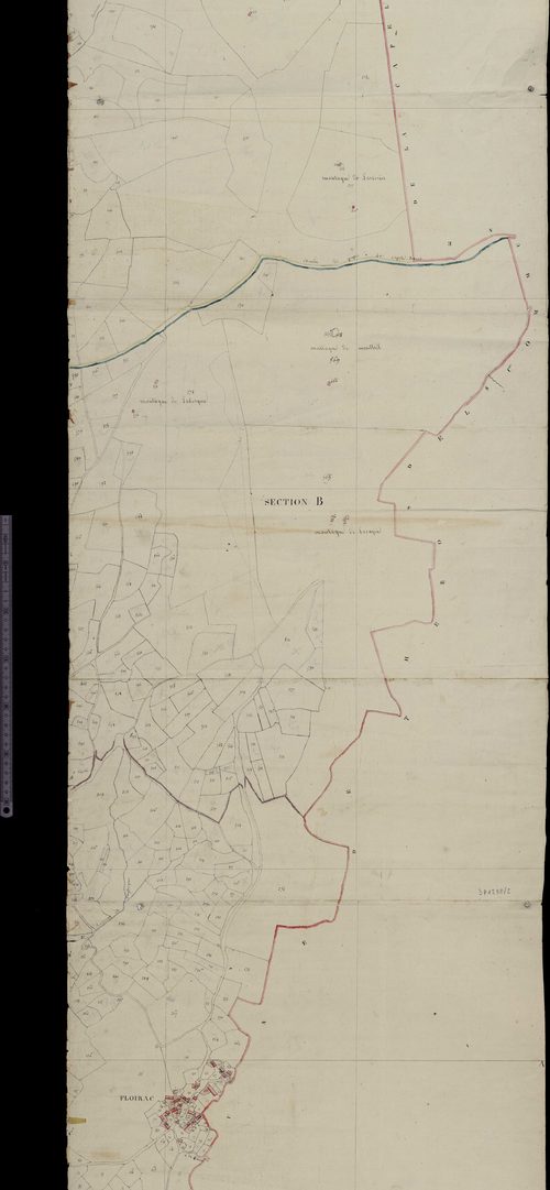 Section B (Floirac, Limites de commune avec Lacapelle-Barrès et Thérondels)