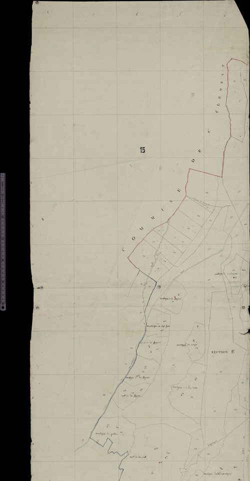 Section E (Limites de commune avec Saint-Clément)