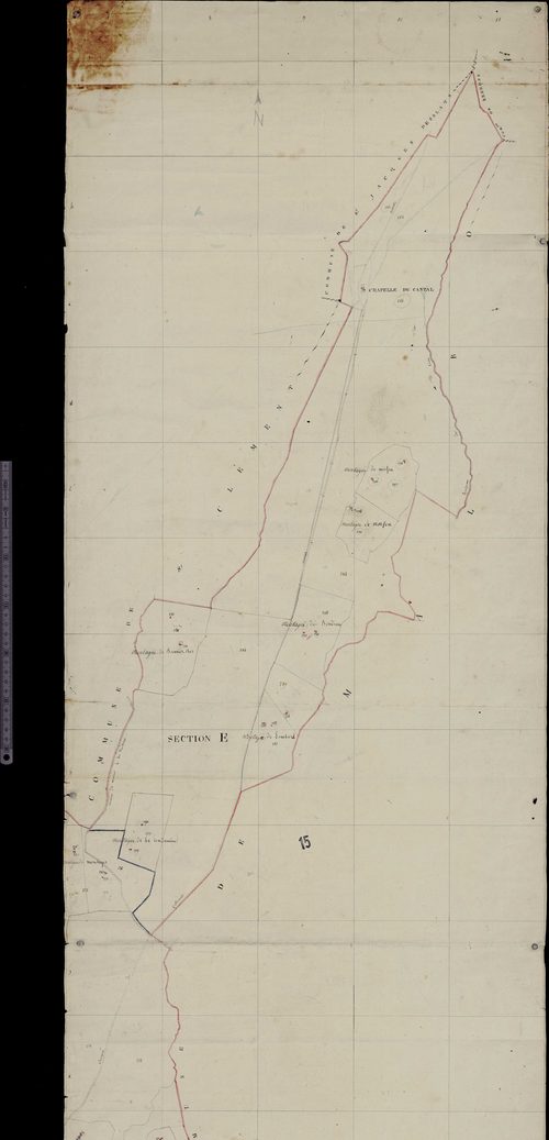 Section E (Limites de commune avec Saint-Clément, Brezons et Malbo)