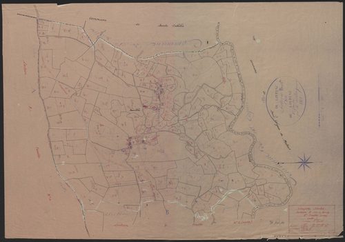Section B dite du bourg : 2e feuille partie (n° 117 à 290, 295 à 311)