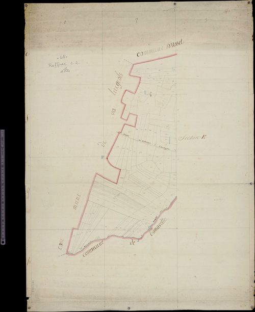 Section E (Limites de commune de Tanavelle, Valuéjols, Ussel)