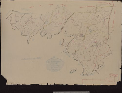 Section B dite du Bourg : 2e feuille partie (n° 167 à 266) et 3e feuille partie (n° 286 à 198, 313 à 329, 334 à 340)