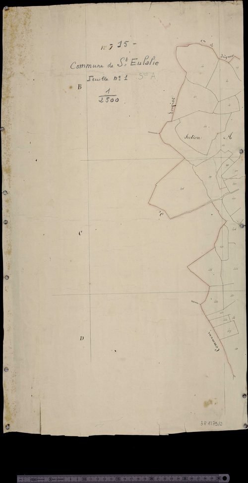 Section A (Limites de commune avec Loupiac et Drignac)