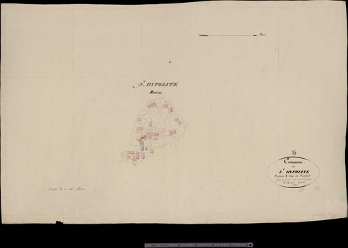 Section A2 dite du bourg (plan du bourg développé)