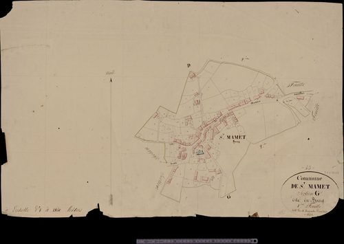 Saint-Mamet : section G1 dite du bourg