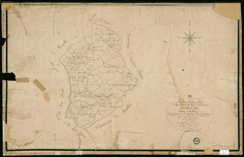 Abzac - 3 P 1/1 - Tableau d'assemblage.  | 1825