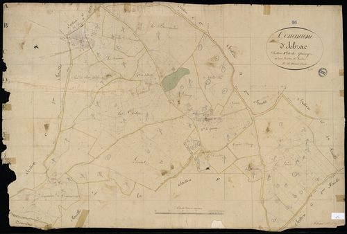 Abzac - 3 P 1/14 - Section F dite du Quéroy. Feuille 1.  | 1825