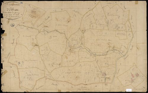 Abzac - 3 P 1/15 - Section F dite du Quéroy. Feuille 2.  | 1825
