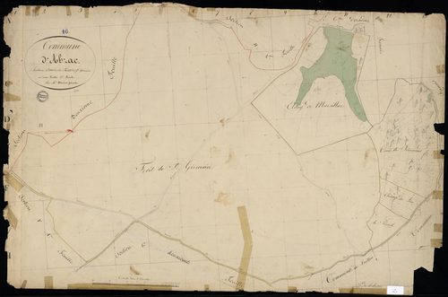 Abzac - 3 P 1/16 - Section G dite de la Forêt de Saint-Germain. Feuille 1.  | 1825