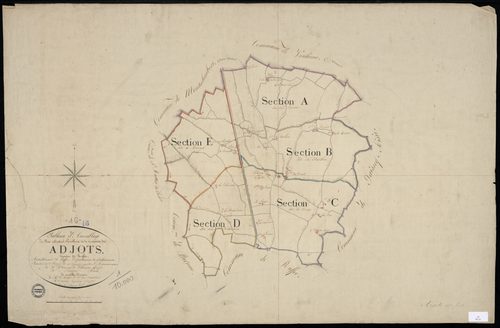 Agris - 3 P 2/1 - Tableau d'assemblage.  | 1819