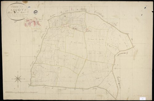 Agris - 3 P 2/5 - Section B dite du Pavillon. Feuille 2.  | 1819