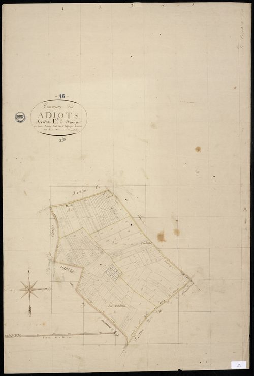 Agris - 3 P 2/10 - Section E dite de Branger. Feuille 2.  | 1819