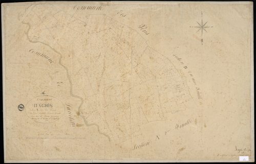 Agris - 3 P 3/2 - Section A dite des Camus. Feuille 1.  | 1830