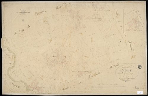 Agris - 3 P 3/3 - Section A dite des Camus. Feuille 2.  | 1830