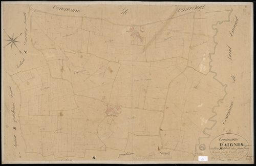 Aignes-et-Puypéroux - 3 P 4/7 - Section B dite de chez Jambon. Feuille 3.  | 1836