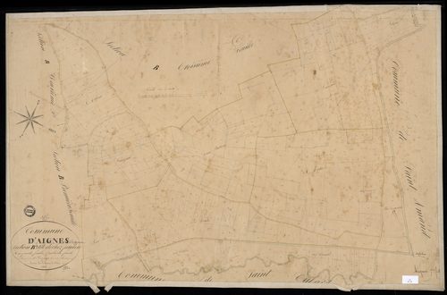 Aignes-et-Puypéroux - 3 P 4/8 - Section B dite de chez Jambon. Feuille 4.  | 1836