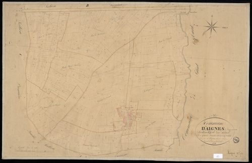 Aignes-et-Puypéroux - 3 P 4/10 - Section C dite des Heries. Feuille 2.  | 1836