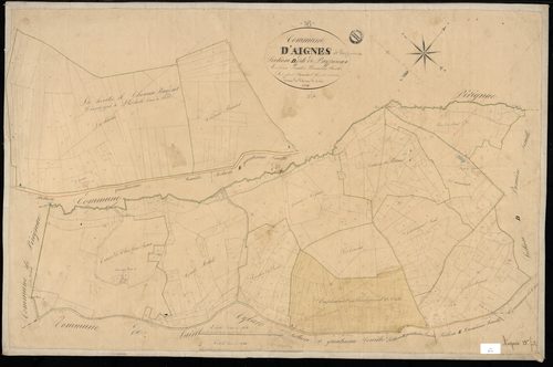 Aignes-et-Puypéroux - 3 P 4/14 - Section D dite de Puypéroux. Feuille 2.  | 1836