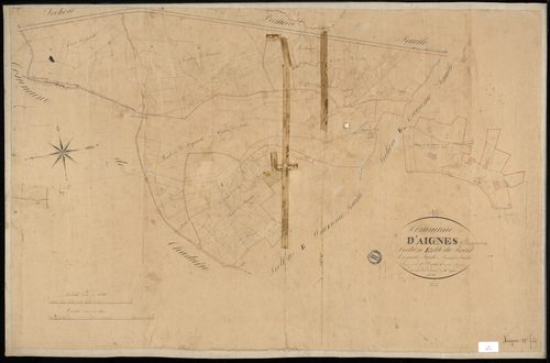 Aignes-et-Puypéroux - 3 P 4/15 - Section E dite du Bouet. Feuille 1.  | 1836