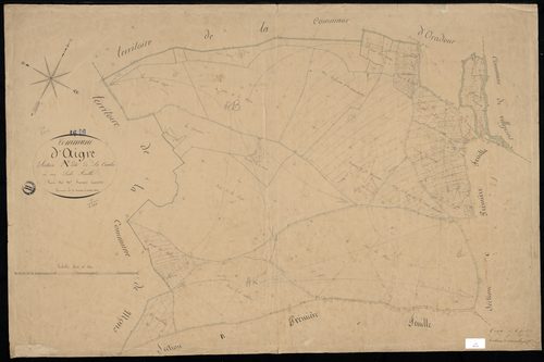Aigre - 3 P 5/2 - Section A dite de la Combe.  | 1831
