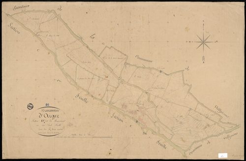 Aigre - 3 P 5/7 - Section D dite de Fouquérant. Feuille 1.  | 1831