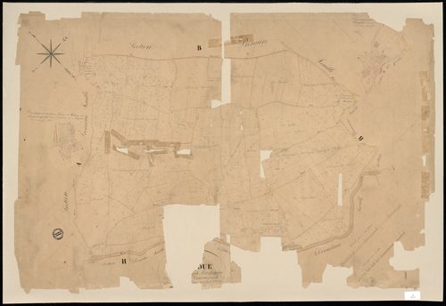 Alloue - 3 P 7/3 - Section A dite de Mas-Mayoux. Feuille 2.  | 1835